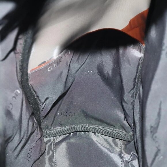 GUCCI Backpack Nylon Leather Orange Black Silver Auth bs28642 - Picture 13 of 14